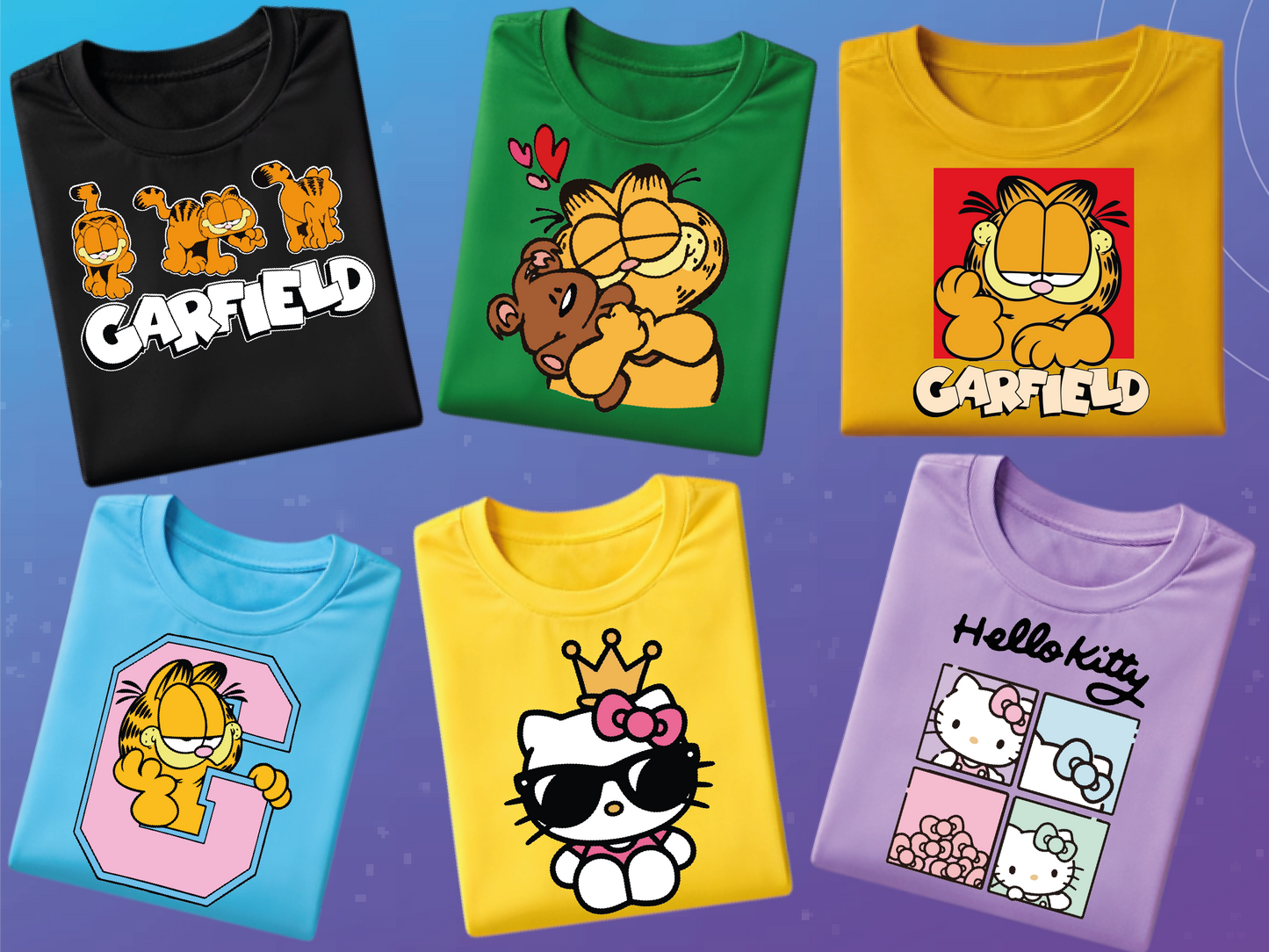Camisetas Oversize Animadas Aesthetics - 6 unidades * $130.000 en Algodon Estampado DTF