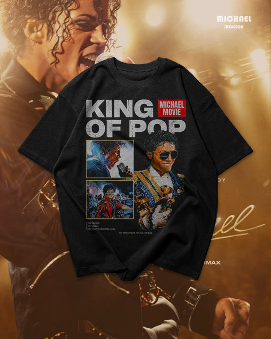 Camiseta Michael Jackson De Algodón Pesado 230g